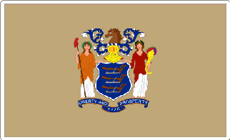 New Jersey State Flag Decal