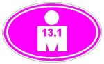 Oval Running Decals Ironman 13.1 Sticker W