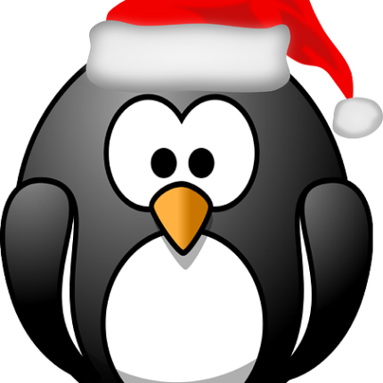 penguin santa hat