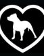 pitbull in heart sticker 3