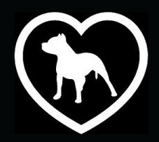 pitbull in heart sticker 3