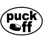 Puck Off Decal Sticker