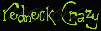 redneck crazy design vinyl decal sticker for car window auto vehicle decal