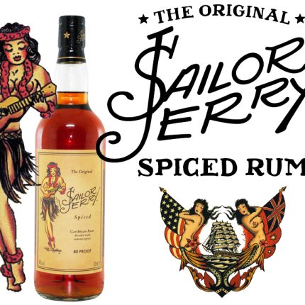 sailor jerrys Bottle and Logo Decal