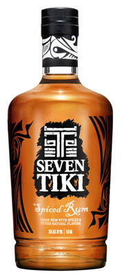 Seven TIKI Bottle Sticker