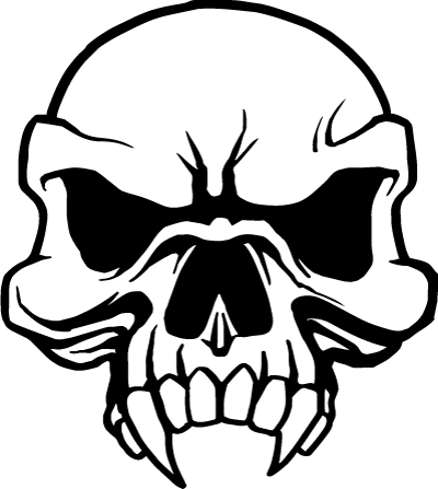 Skull Vinyl Decal Sticker 48