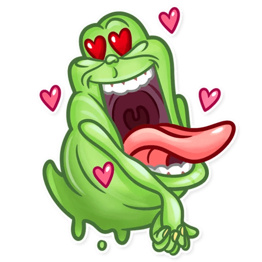 slimer ghost busters funny sticker 14