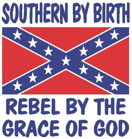 Southern Birth Rebel Grace of God Sticker