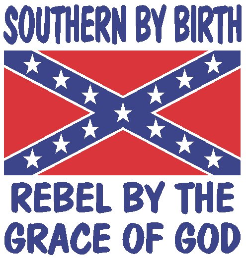 Southern Birth Rebel Grace of God Sticker