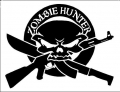 zombie hunter gun knife crossbow decal