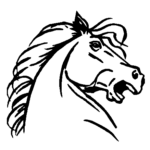 Horse auto decal