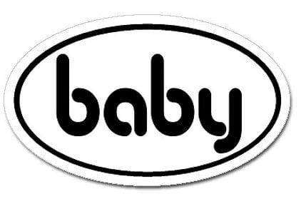 Baby Oval Sticker