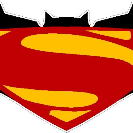 batman superman color logo