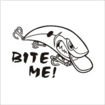 bite me fishing decal