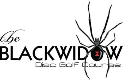 Black Widow Disc Golf Logo Bumper Sticker