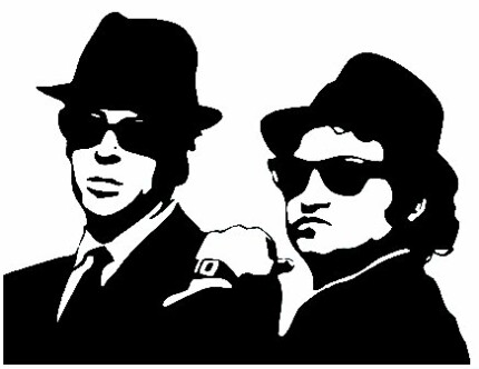Blues Brothers Diecut Decal