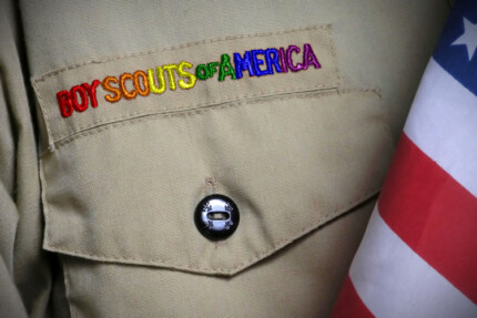 boy scouts of america gay patch sticker 2