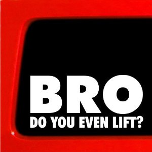 bro do you even lift funny GUY decal