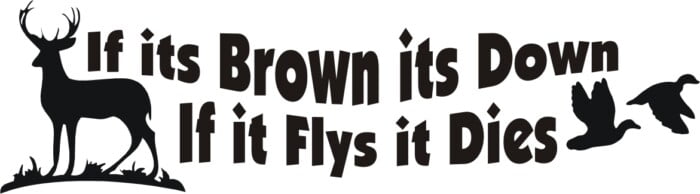 Brown Down Decal 02