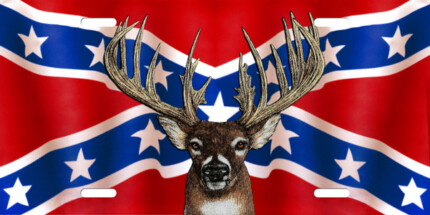 buck on rebel flag sticker