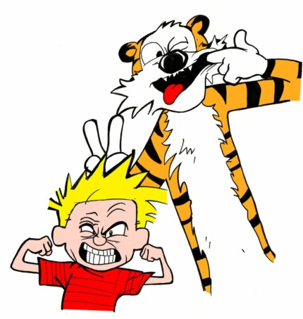Calvin and Hobbes Color Diecut Decal 4