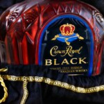 Crown Royal Black Whisky Bottle Shot Sticker