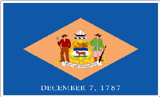 Delaware State Flag Decal