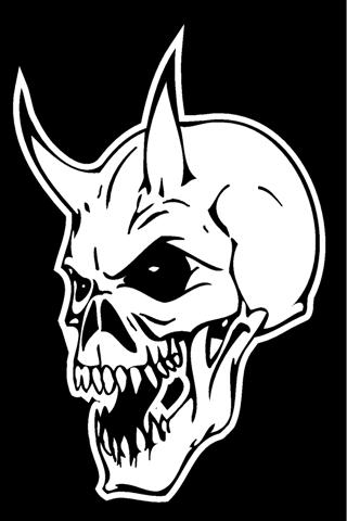 Devil Skull Vinyl Decal