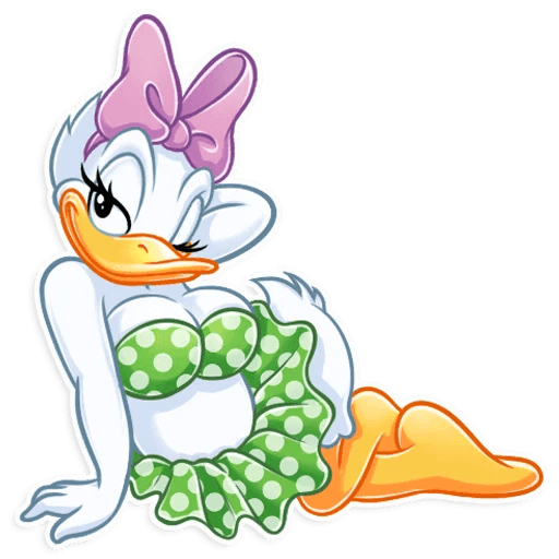 donald duck daisy duck disney cartoon sticker 05