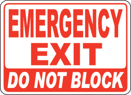 Exit Entrance Signs and Banners 30