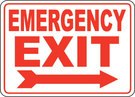 Exit Entrance Signs and Banners 40