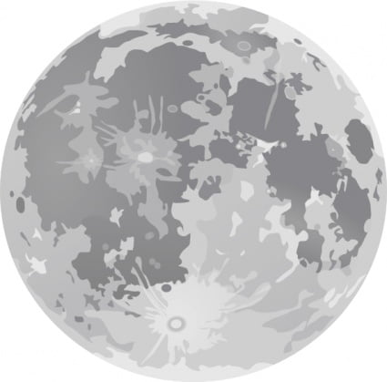 Full Moon Color Decal