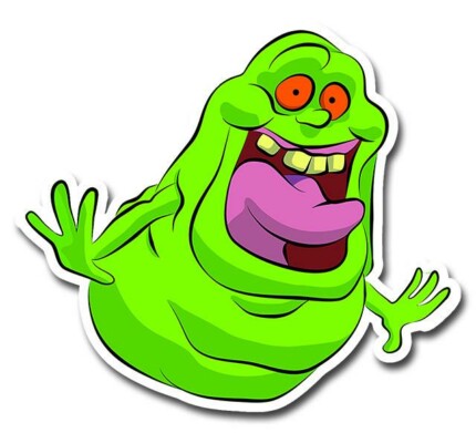 Ghostbusters Slimer Color Funny Cartoon Sticker