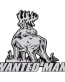 GRAY BLACK WHITE Wanted Man Whitetail Deer Decal