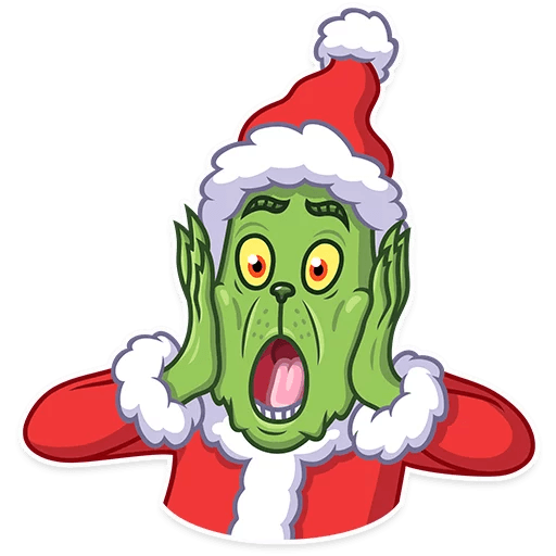 grinch stole christmas_cartoon sticker 4