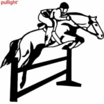 Horse Jumping Decal 3
