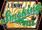 i enjoy smoking weed sticker