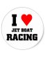 i_love_jet_boat_racing_classic_round_sticker