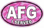 I Served AFG FILLS Camo Pink