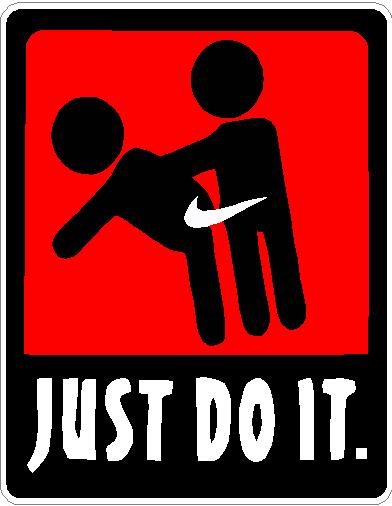 Just Do It Sticker RED