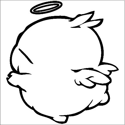 Moshimaro Angel Cartoon Decal