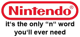 NINTENDO is the only N WORD you will ever need sticker