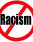 no racism circular sticker