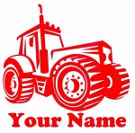Personalized-Name-Farm-Tractor-Vinyl-Wall-Decal-Sticker
