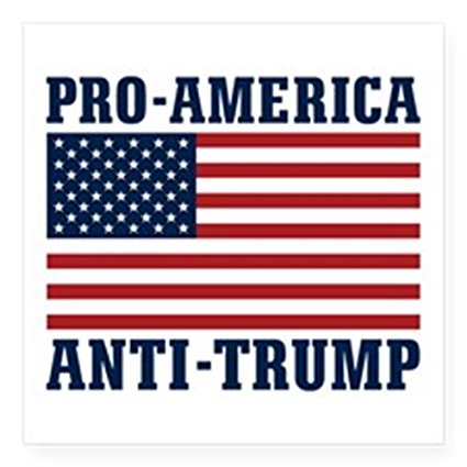 pro america anti trump sticker