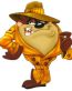 Secret Agent Taz Vinyl Sticker Decal