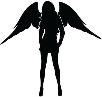 Sexy Lady Angel Decal 1