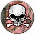 SKULL CIRCULAR FILLS Camo Nature with Pink