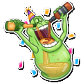 slimer ghost busters funny sticker 13