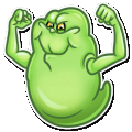 slimer ghost busters funny sticker 24